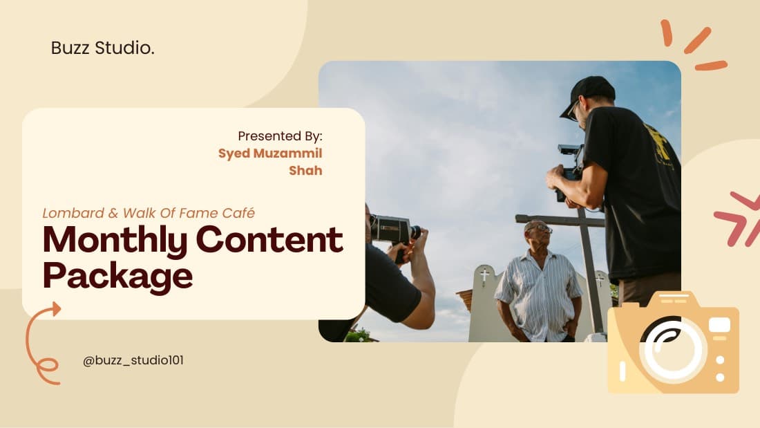 Buzz Studio content proposal cover page